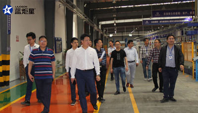 熱烈歡迎嵊州市副市長史向俊調(diào)研藍(lán)炬星集成灶!