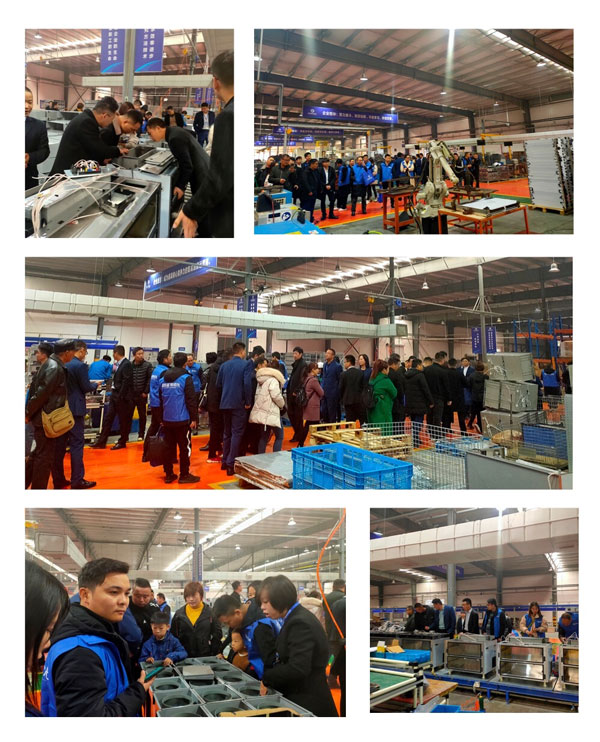 參觀藍(lán)炬星集成灶智能化生產(chǎn)環(huán)境