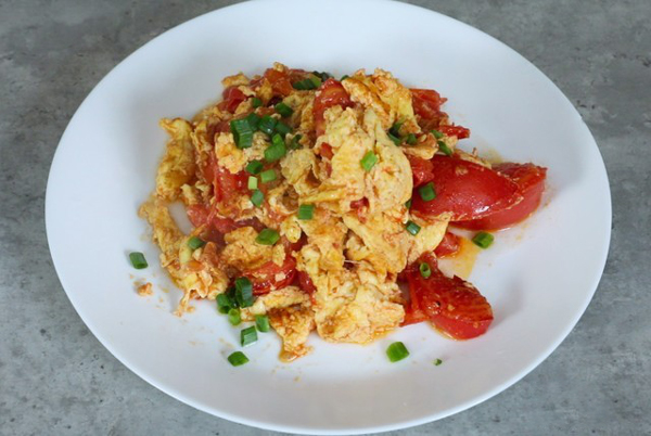 西紅柿炒雞蛋成品