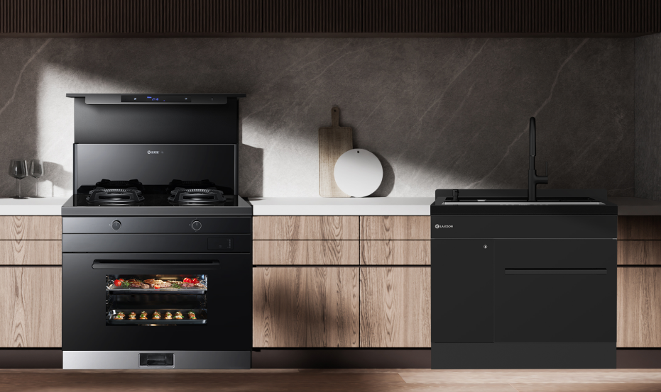 這樣設計蒸烤炸集成灶，合理不擁擠